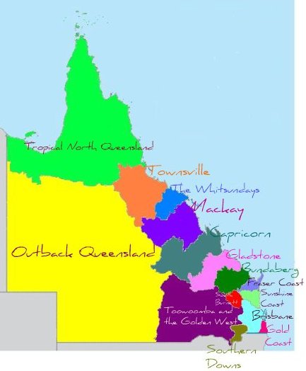 Queensland Regions Queensland Regions